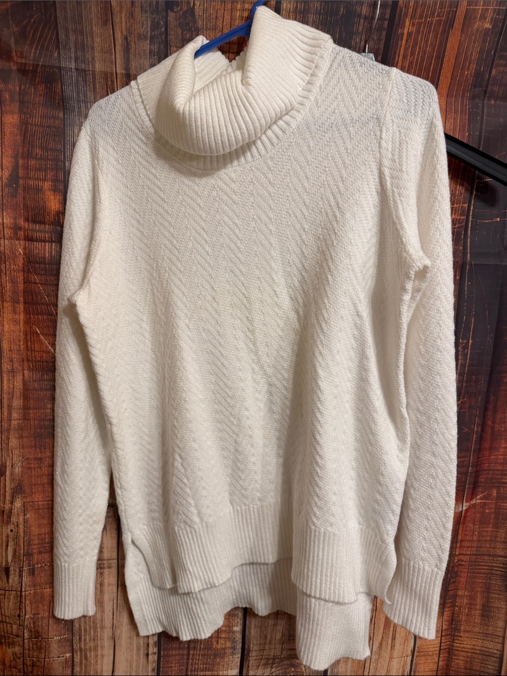 Turtleneck Cable-Knit Sweater - Cream